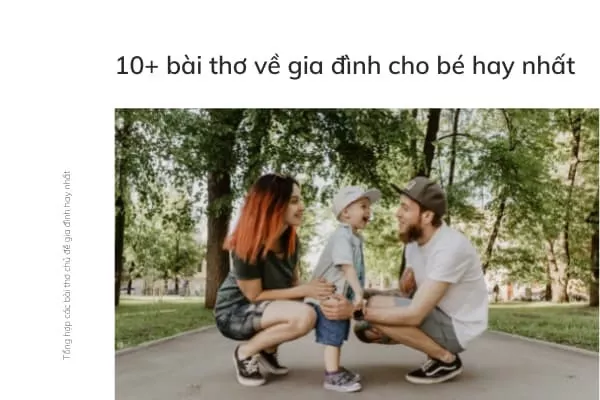 10+ bài thơ về gia đình cho bé hay nhất ba mẹ không nên bỏ qua