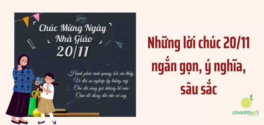 100+ Lời chúc 20/11 đơn giản, ngắn gọn mà vẫn hay, ý nghĩa