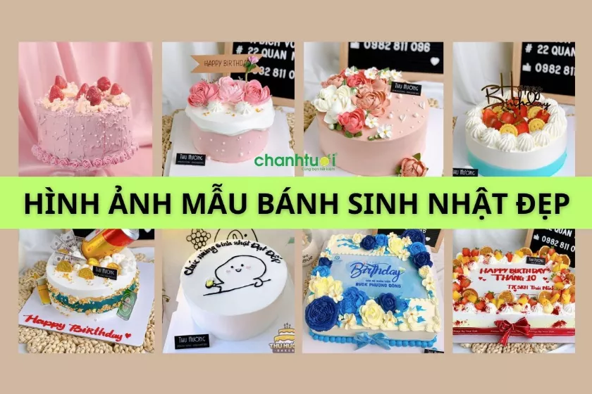 1500+ mẫu, hình ảnh bánh sinh nhật đẹp và độc đáo nhất