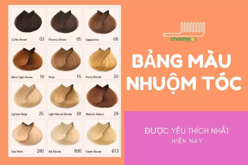 99+ Bảng màu nhuộm tóc không cần tẩy, sáng da sành điệu nhất 2024