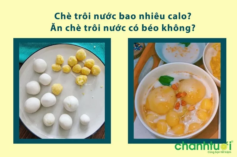 alt: Bát chè trôi nước nóng hổi, thơm ngon với nước cốt dừa béo ngậy và lạc rang giòn