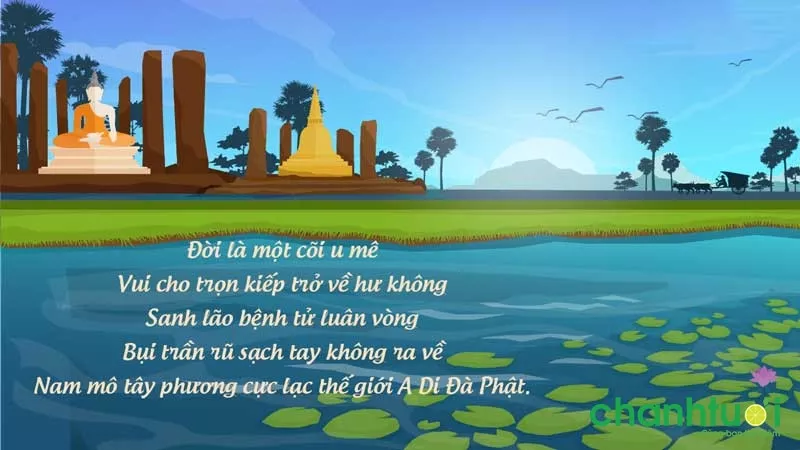 Alt: Các Phật tử đang làm lễ tại chùa