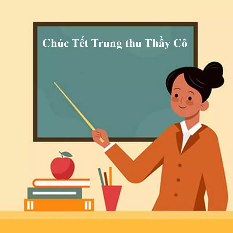 Alt: Hình ảnh học sinh tặng hoa và quà cho cô giáo nhân dịp Trung Thu