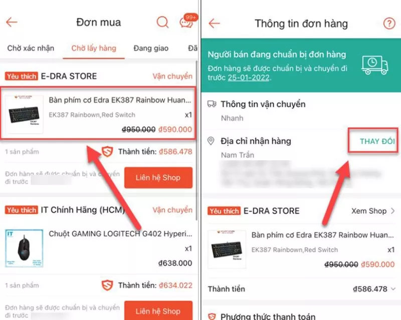 alt: Hình ảnh minh họa các đơn vị vận chuyển của Shopee