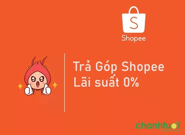 alt: Hình ảnh minh họa về việc mua hàng trả góp trên Shopee với logo Shopee và hình ảnh sản phẩm