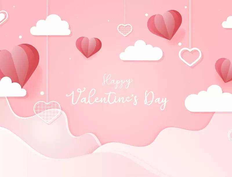 alt: Mẫu thiệp Valentine lãng mạn