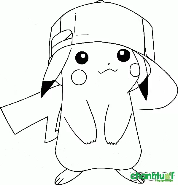 alt: Pikachu nhảy lên vui vẻ