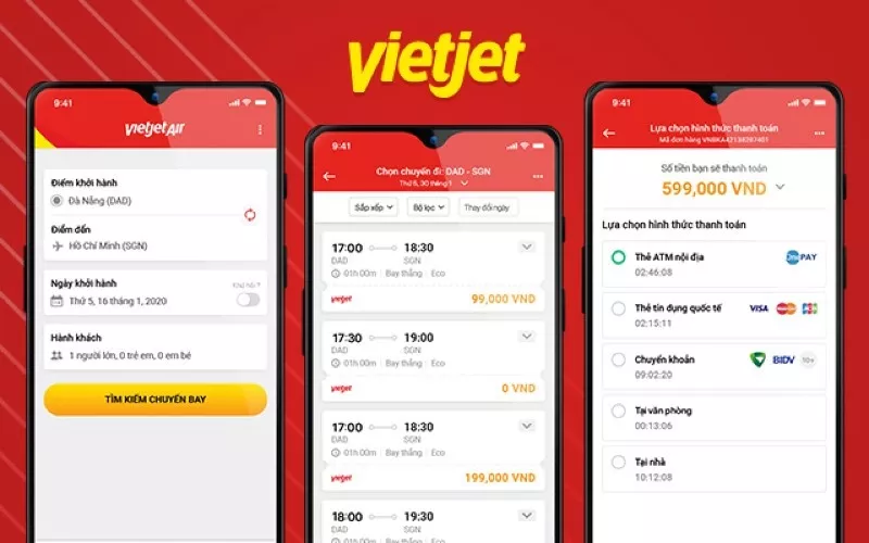 alt text: App Vietjet tiện dụng