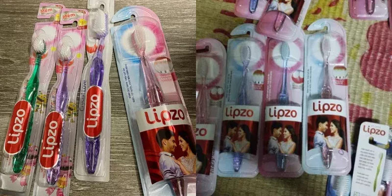 alt text: Bàn chải đánh răng Lipzo Crystal Love For Girl