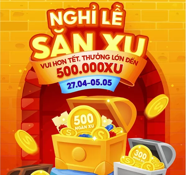 alt text: Banner quảng cáo mini game săn xu Shopee