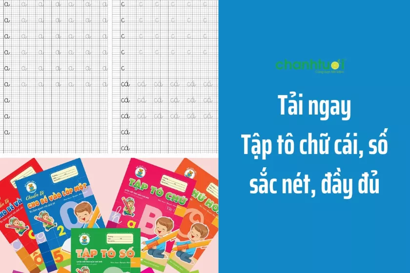 alt text: Bé đang tập tô chữ cái