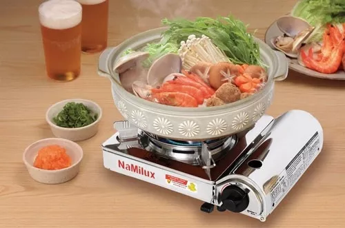 Alt text: Bếp ga mini đơn giản