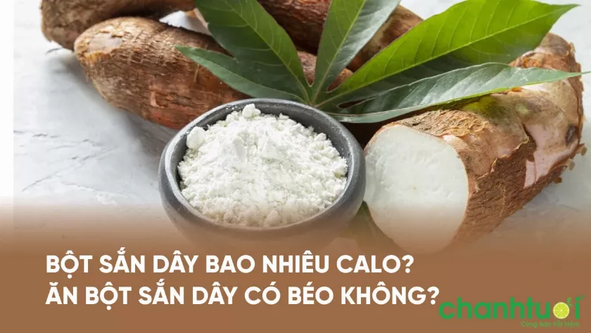 alt text: Bột sắn dây được sử dụng trong nhiều món ăn và thức uống giải nhiệt.