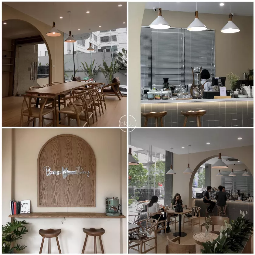 alt text: Brw. Cafe phong cách Hàn Quốc