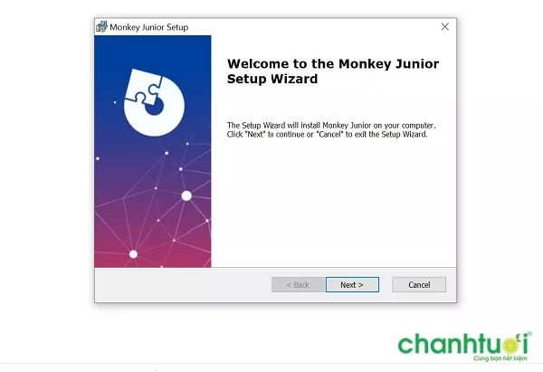 alt text: Bước cài đặt Monkey Junior trên máy tính