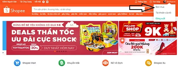 alt text: Các đổi size hàng, màu sắc,…