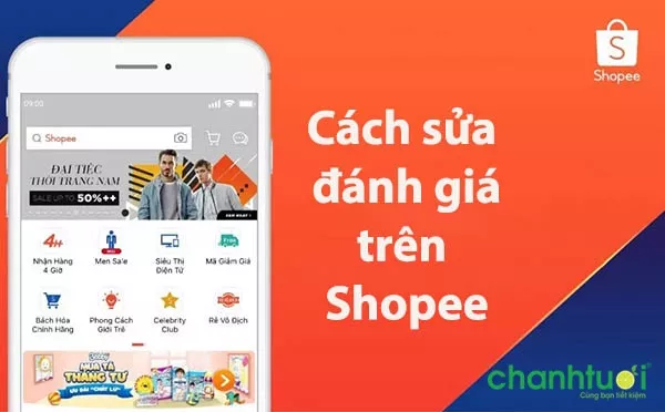 alt text: Cách sửa đánh giá trên Shopee