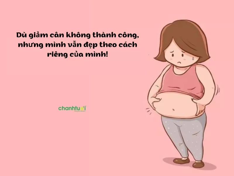 alt text: Chán nản vì giảm cân không thành công