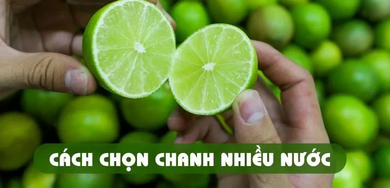 alt text: Chanh tươi được bày bán trên kệ