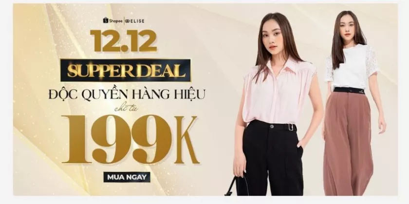 alt text: Chương trình Supperdeal của Elise trên Shopee