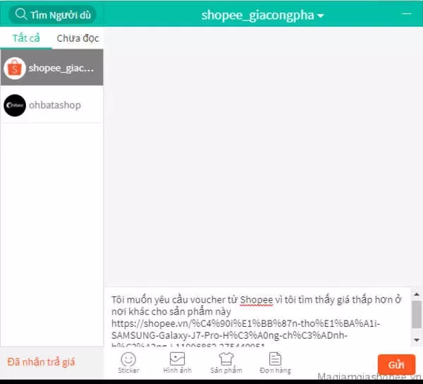 alt text: form khiếu nại rẻ vô địch shopee