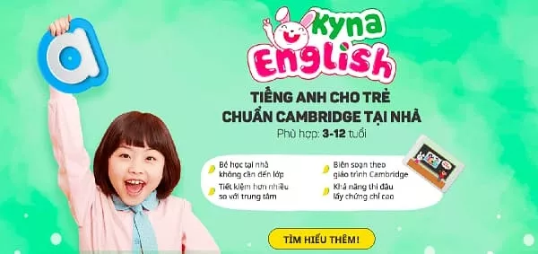 alt text: Giao diện chương trình học Kyna English Chuẩn Cambridge