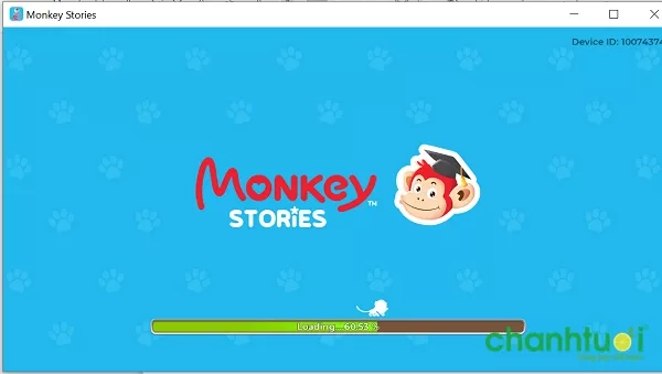 alt text: giao diện Monkey Stories đang thiết lập