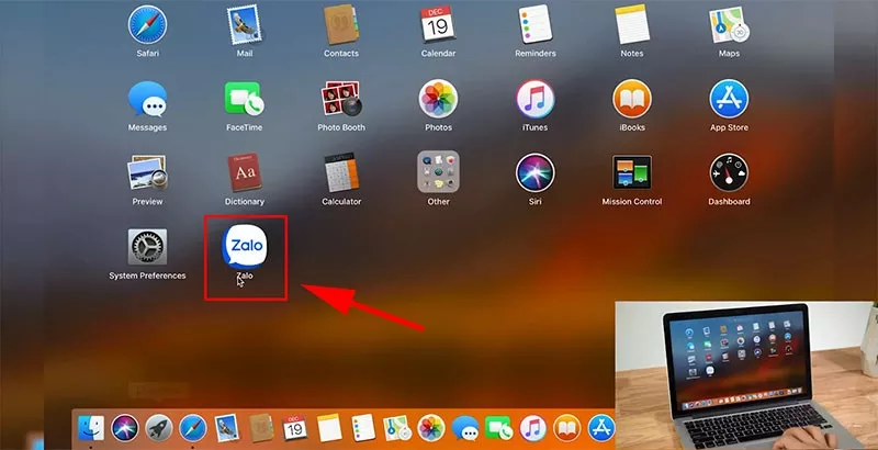 alt text: Giao diện Zalo trên macOS