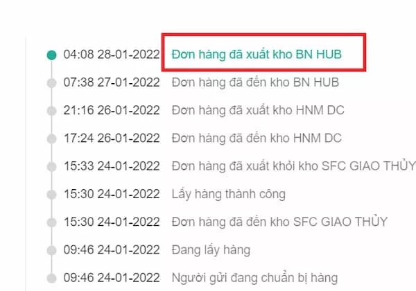 alt text: Hàng hóa được vận chuyển trên xe tải