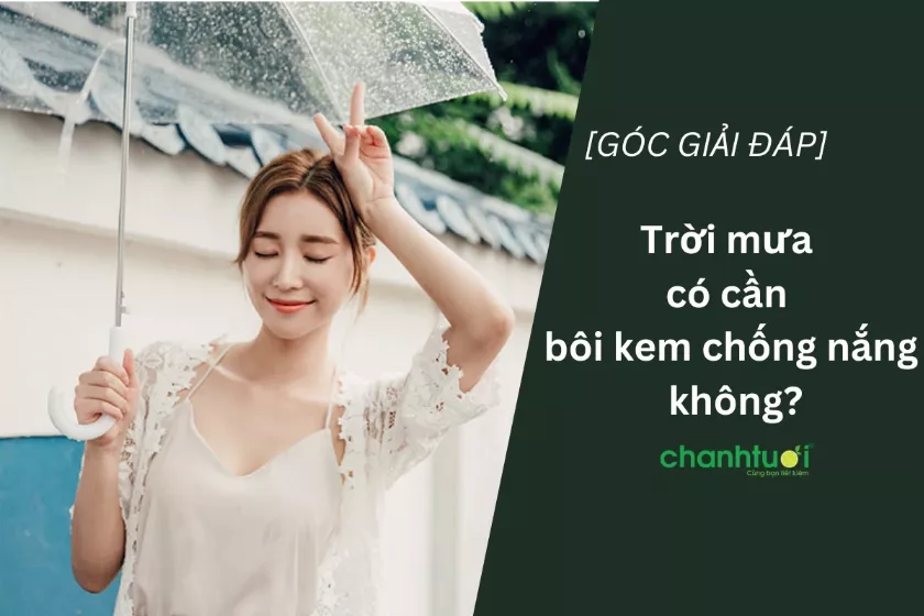 alt text: Hình ảnh chai kem chống nắng trên nền trời nhiều mây