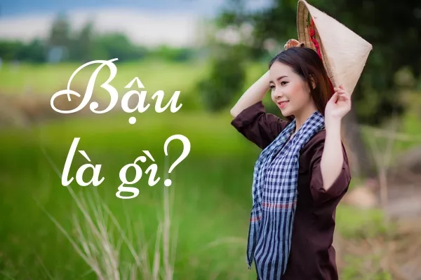 alt text: Hình ảnh minh họa đôi nam nữ mặc áo bà ba, thể hiện tình cảm yêu thương, gắn bó. Từ "bậu" thường được sử dụng trong văn hóa Nam Bộ để diễn tả tình cảm này.