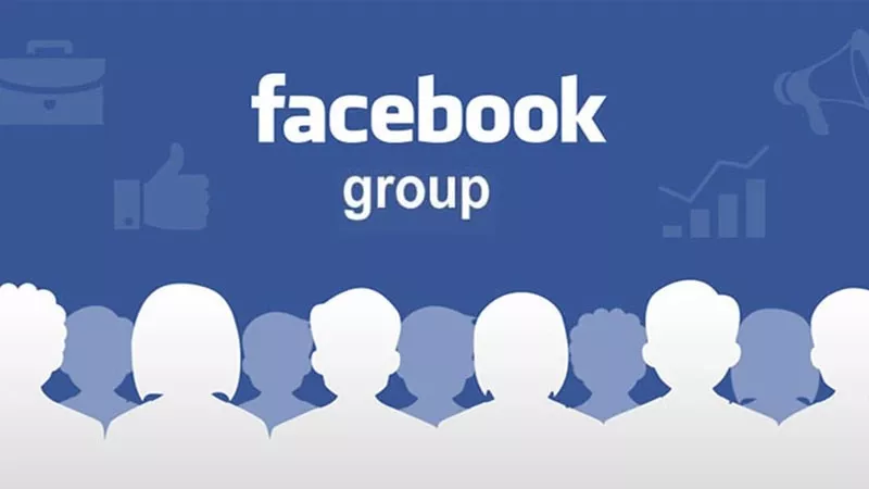 alt text: Hình ảnh minh họa giao diện nhóm trên Facebook