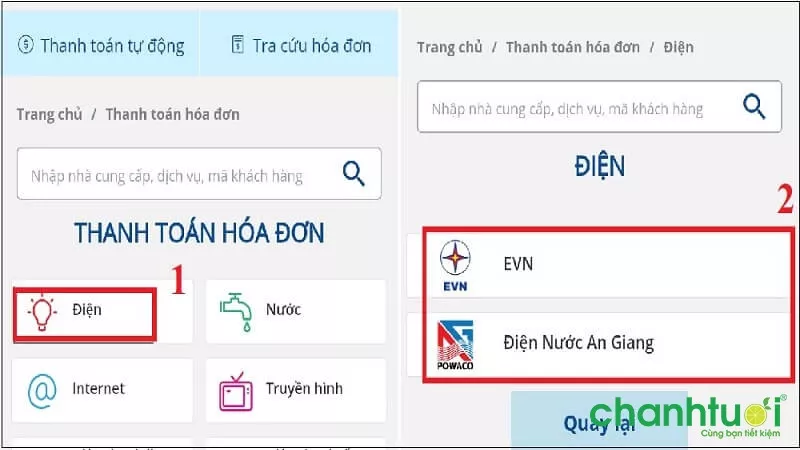 alt text: Hình ảnh minh họa tra cứu tiền điện trên Payoo