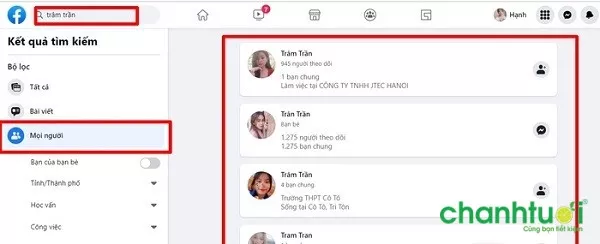 alt text: Hình ảnh minh họa việc tìm kiếm trong nhóm Facebook