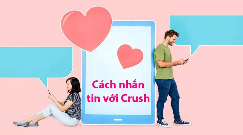 alt text: Hình ảnh một cặp đôi đang nhắn tin cho nhau với vẻ mặt hạnh phúc