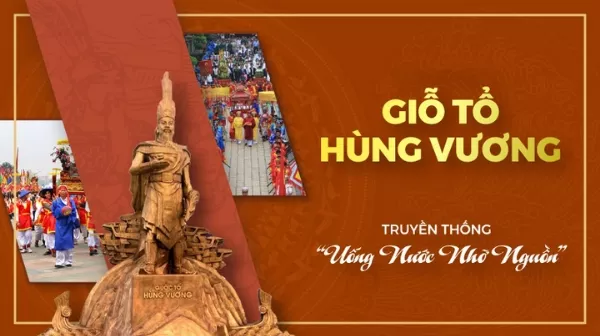 alt text: Hình ảnh người dân dâng hương tại đền Hùng trong ngày Giỗ Tổ Hùng Vương