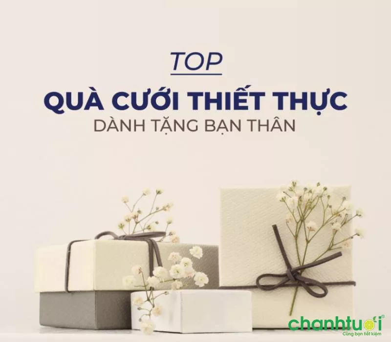 alt text: Hình ảnh nhiều món quà cưới khác nhau