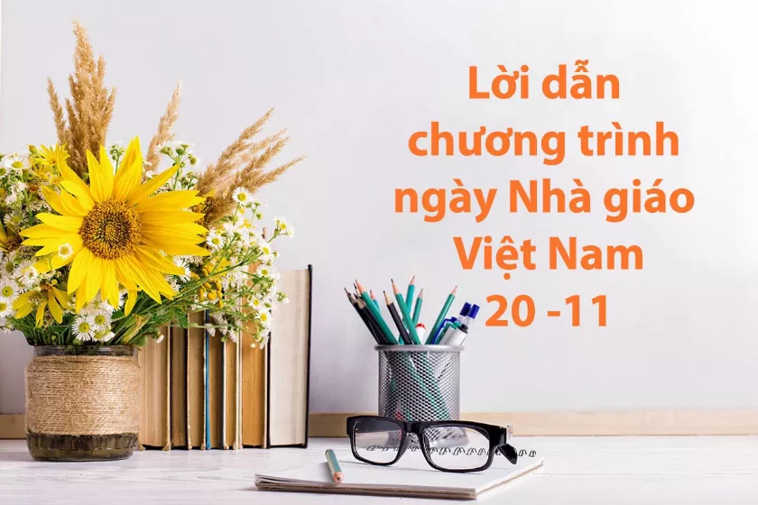 alt text: Hình ảnh sân khấu chuẩn bị cho lễ kỷ niệm 20/11