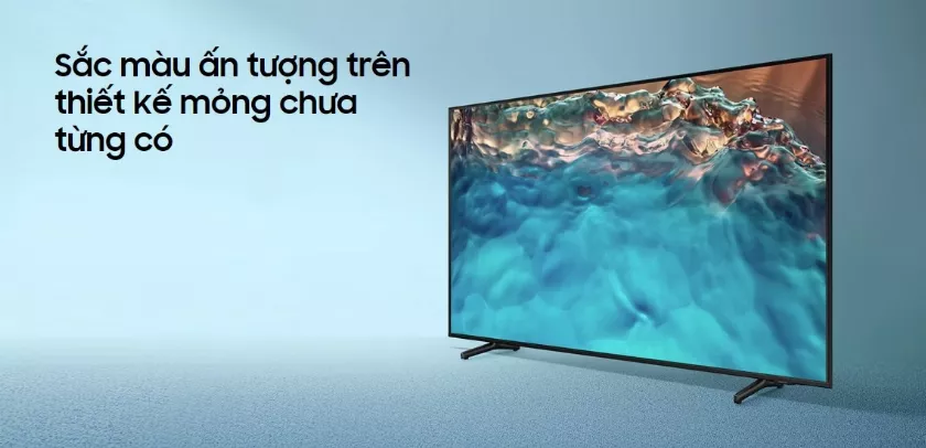 alt text: Hình ảnh Smart Tivi Samsung Crystal UHD 4K BU8000