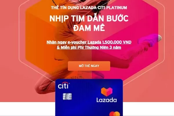 alt text: Hình ảnh thẻ Lazada Citi Platinum