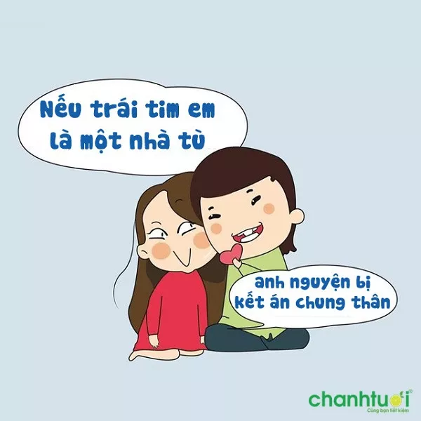 alt text: Hình ảnh thơ thả thính 2 câu