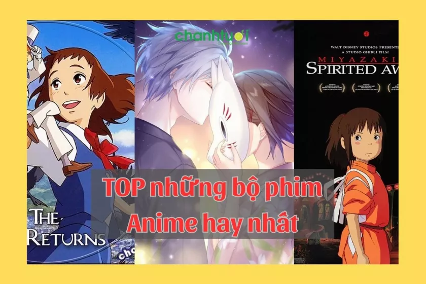 alt text: Hình ảnh tổng hợp các bộ phim anime nổi tiếng