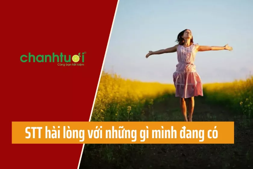 alt text: Hình ảnh về sự hài lòng với cuộc sống