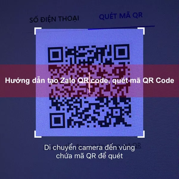 alt text: Hướng dẫn tạo mã QR Zalo