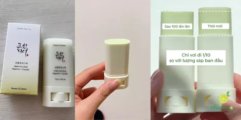 alt text: Kết cấu của thanh lăn chống nắng Beauty of Joseon Matte Sun Stick