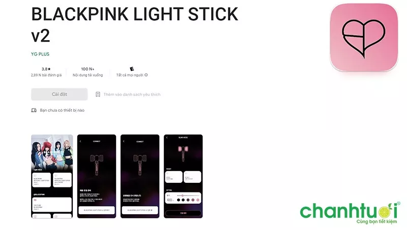 alt text: kết nối Bluetooth với lightstick Blackpink