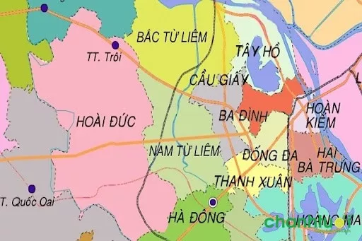 alt text: Khu đô thị đông đúc tại Hà Nội