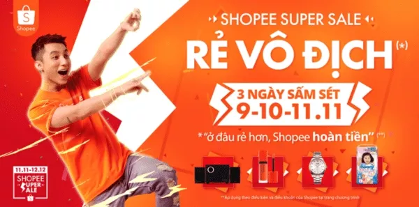 alt text: logo rẻ vô địch shopee