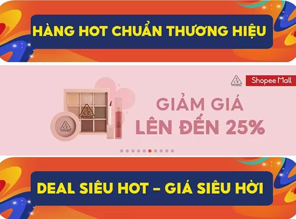 alt text: Logo Shopee Mall với thông điệp hàng chính hãng