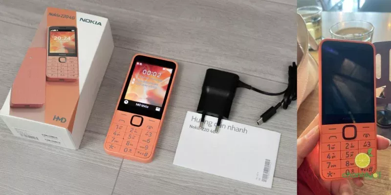 alt text: Mặt sau điện thoại Nokia 220 4G